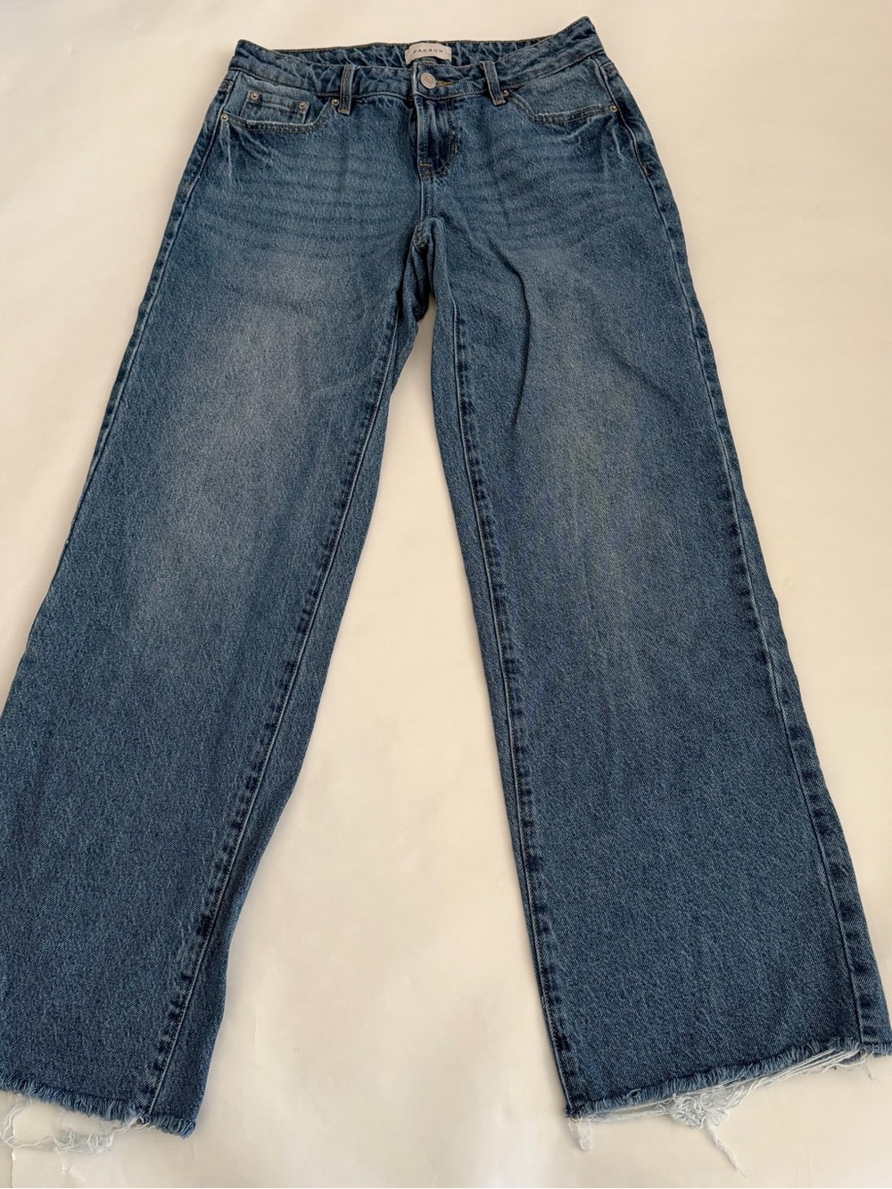 PacSun Women's Low Rise Girlfriend Jeans in Classic Blue Wash